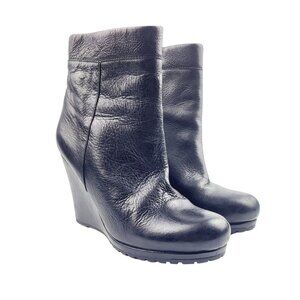 ALDO Wedge Droulliard 97 Black Booties - Size 38 / US 7.5‎